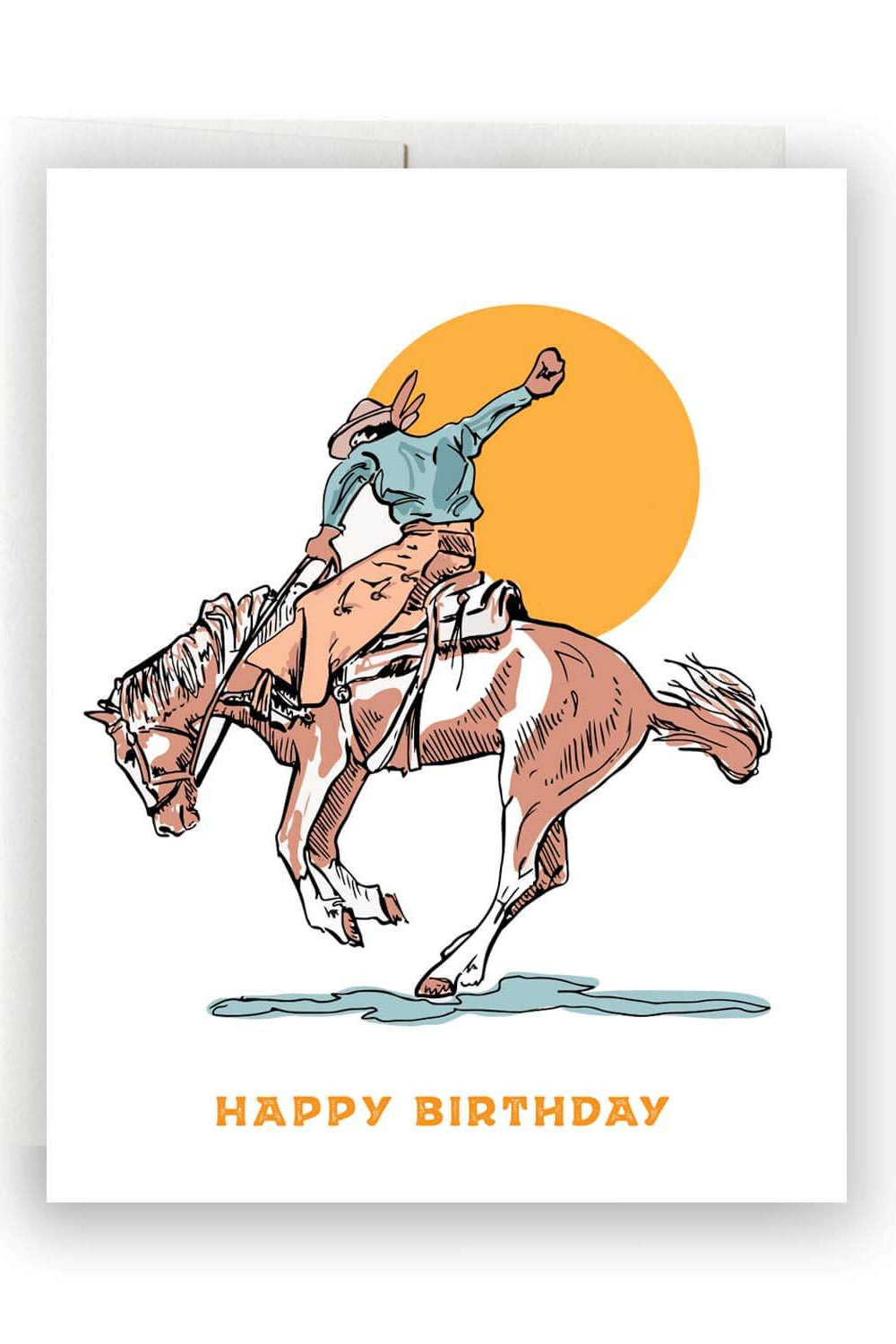 Antiquaria cowboy birthday card
