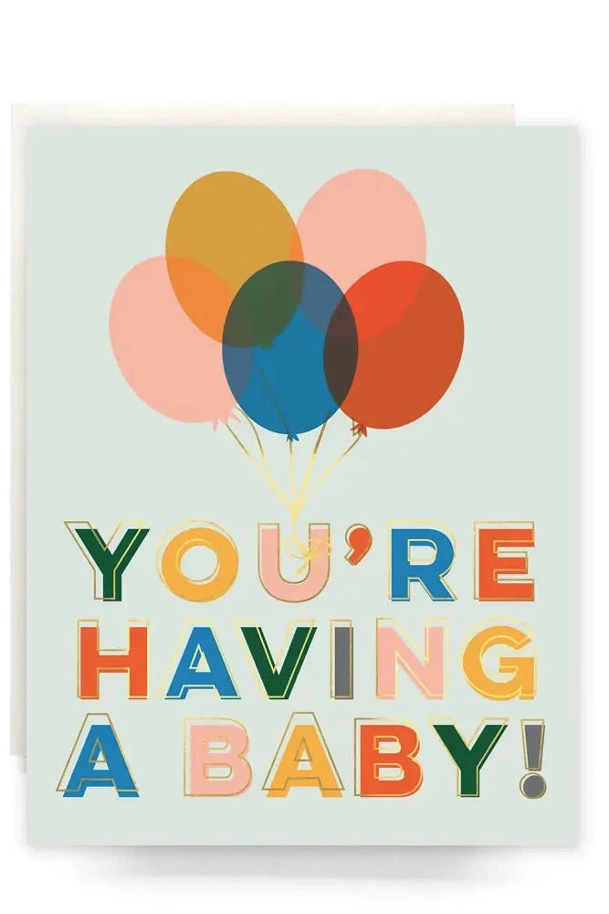 Antiquaria you're having a baby! card