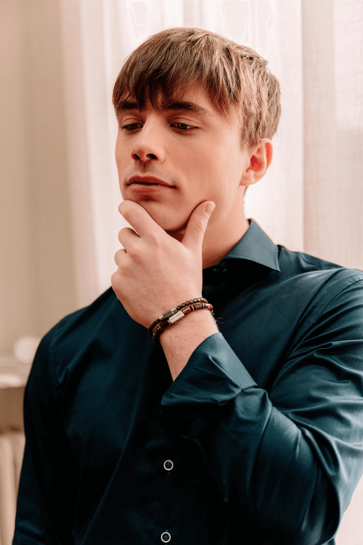 Steel & Barnett leather bracelet brown. Formal Men's leather bracelet. Steel & Barnett men’s jewelry. Steel & Barnett bracelets for men. Steel & Barnett men’s bracelets. Steel & Barnett leather bracelets. Steel & Barnett stone bracelet. Steel & Barnett Gold Luke Landon Leather Bracelet. Steel & Barnett Silver Derby Leather Bracelet. Steel & Barnett Stones Colourful Bracelet. Steel & Barnett Silver Riley Leather Bracelet. Elegant men’s jewelry. Simple men’s jewelry. Well made men’s jewelry. Classic jewelry.