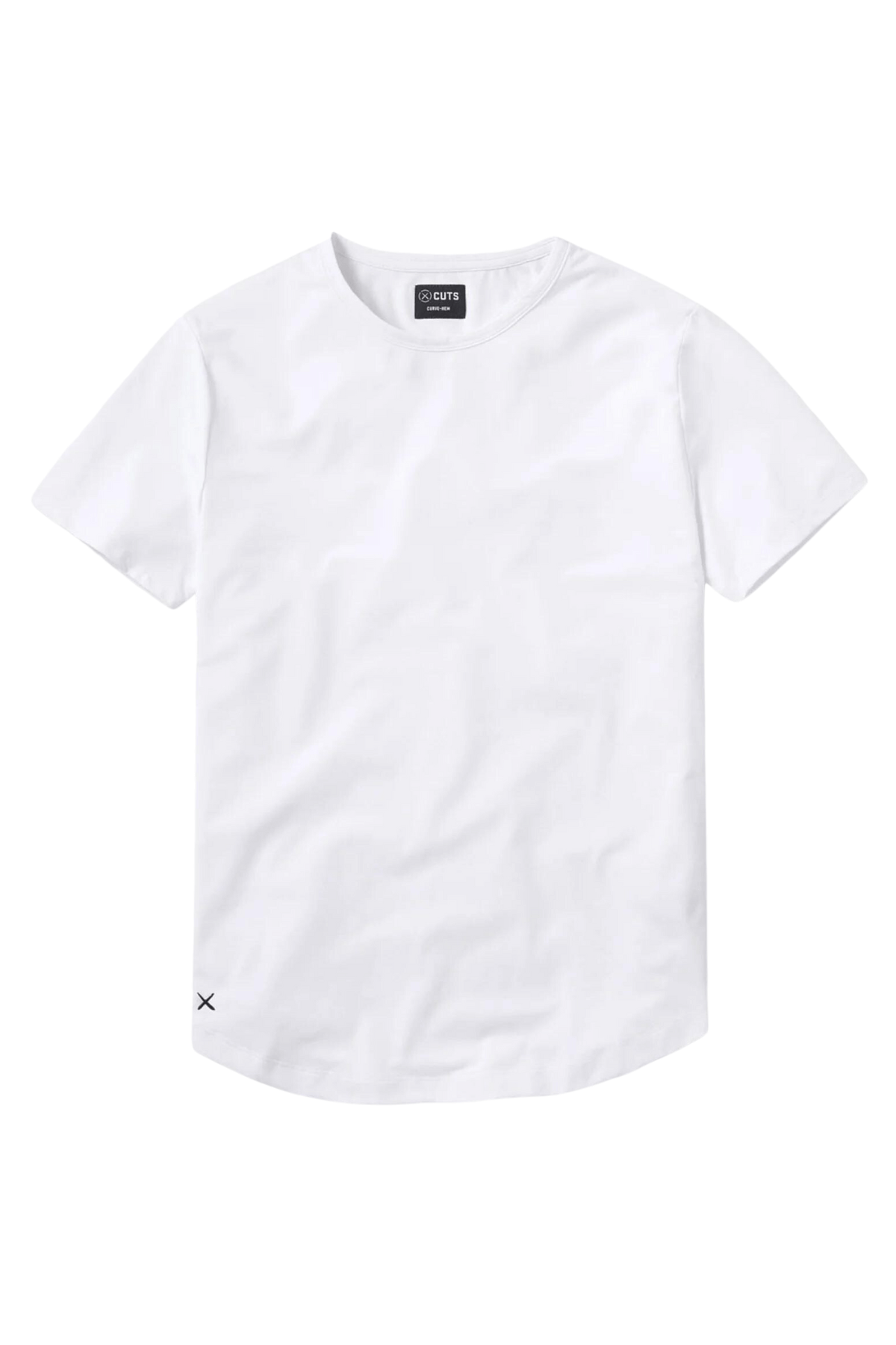 Cuts AO Curve Hem Tee White