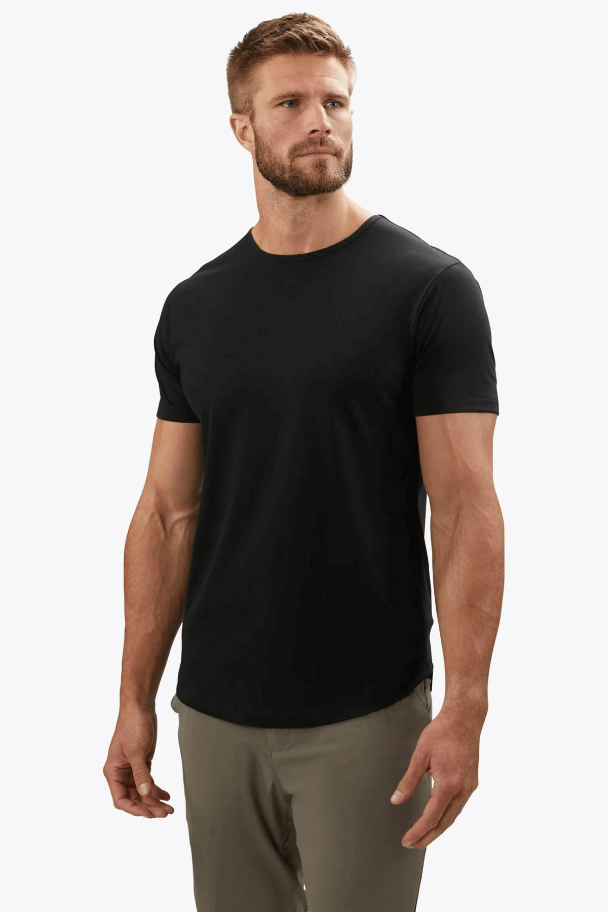 Cuts AO Curve Hem Tee Black