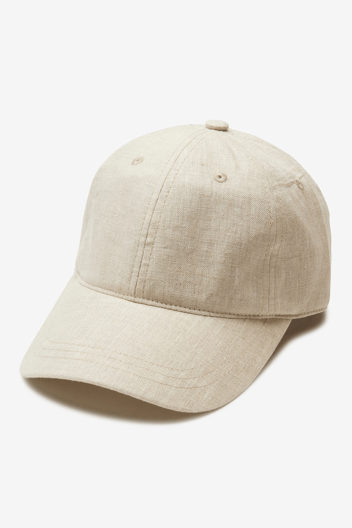 Linen Baseball Cap Cream