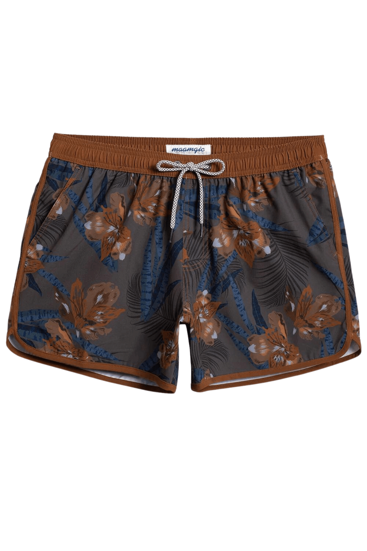 Maamgic Brown Swim Trunks. Shop popular mens swimwear brands in 2024. Channel your inner Olympian and win the gold medal with this year’s best men’s swimwear brands. Shop popular men’s swim styles from our list of top-rated men’s swim trunks. Shop classic men’s swim trunks, vintage swim trunks, bold-pattern swim trunks and comfortable swim trunks for men. Enter a swimming competition, join surfing competition, spend a day at the beach, or find the best vacation styles for men this summer.