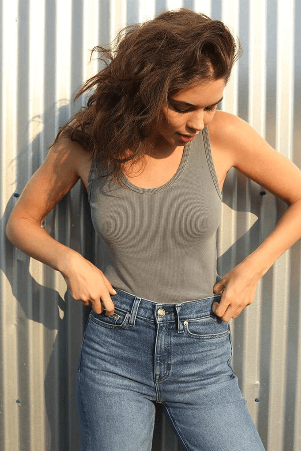 Perfect White tee Blondie Tank Concert Black