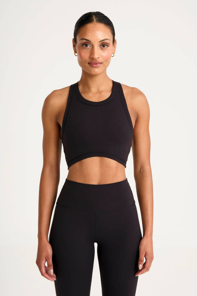 ALLFENIX Cloudcore High Neck Longline Sports bra in black