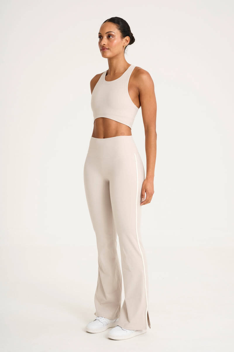 ALLFENIX Cloudcore High Neck Longline Sports bra in stone