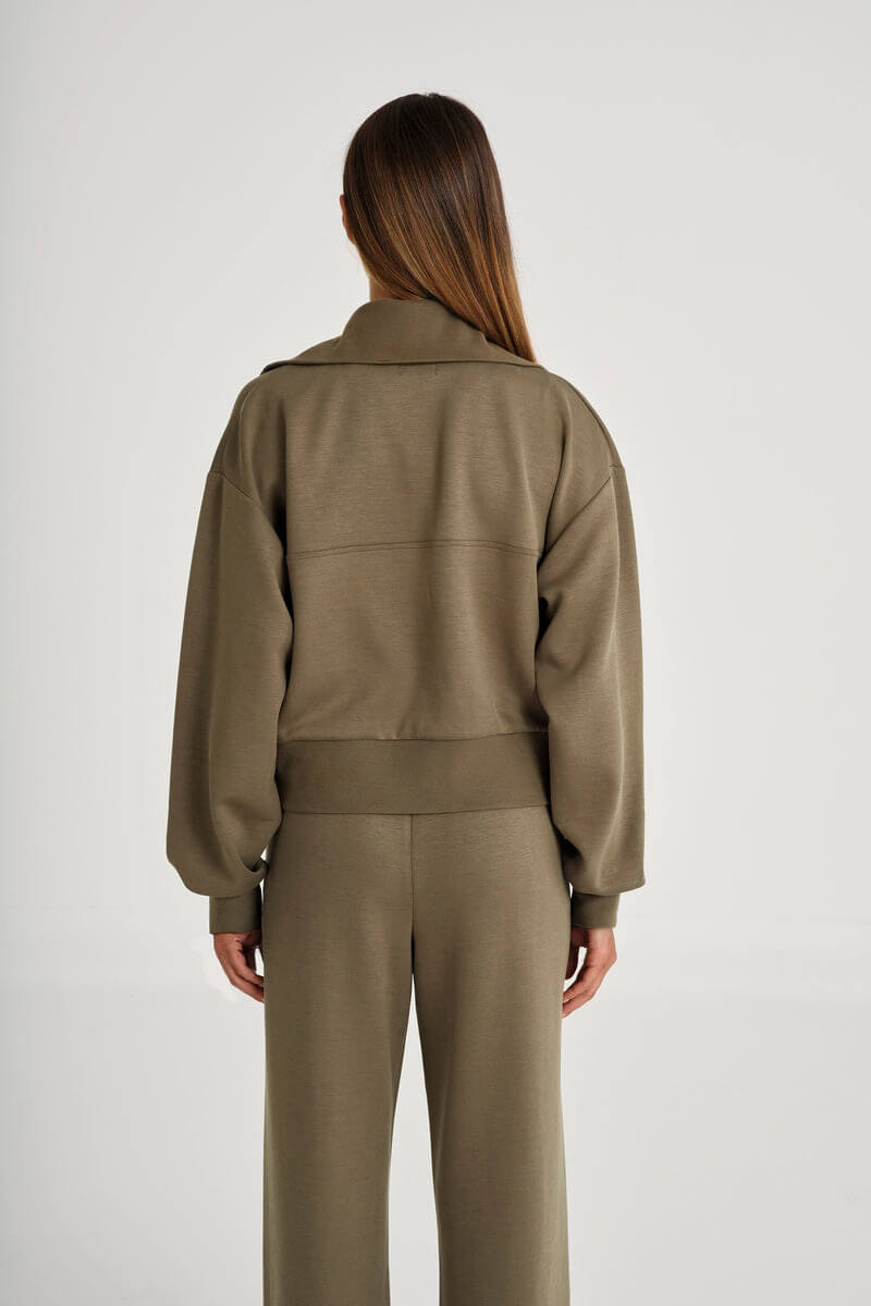 ALLFENIX Soft Luxury 1/4 Zip in olive