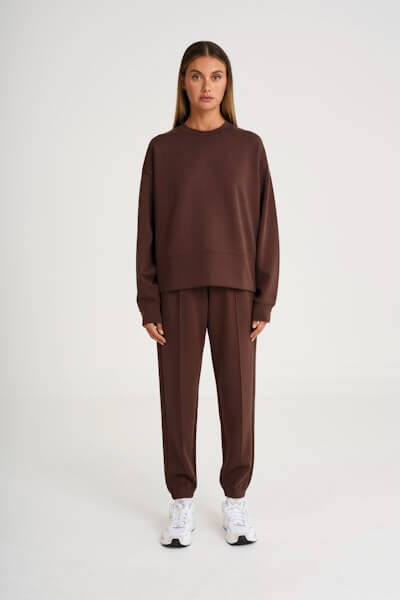 ALLFENIX Soft Luxury Crewneck in espresso