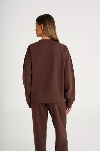 ALLFENIX Soft Luxury Crewneck in espresso