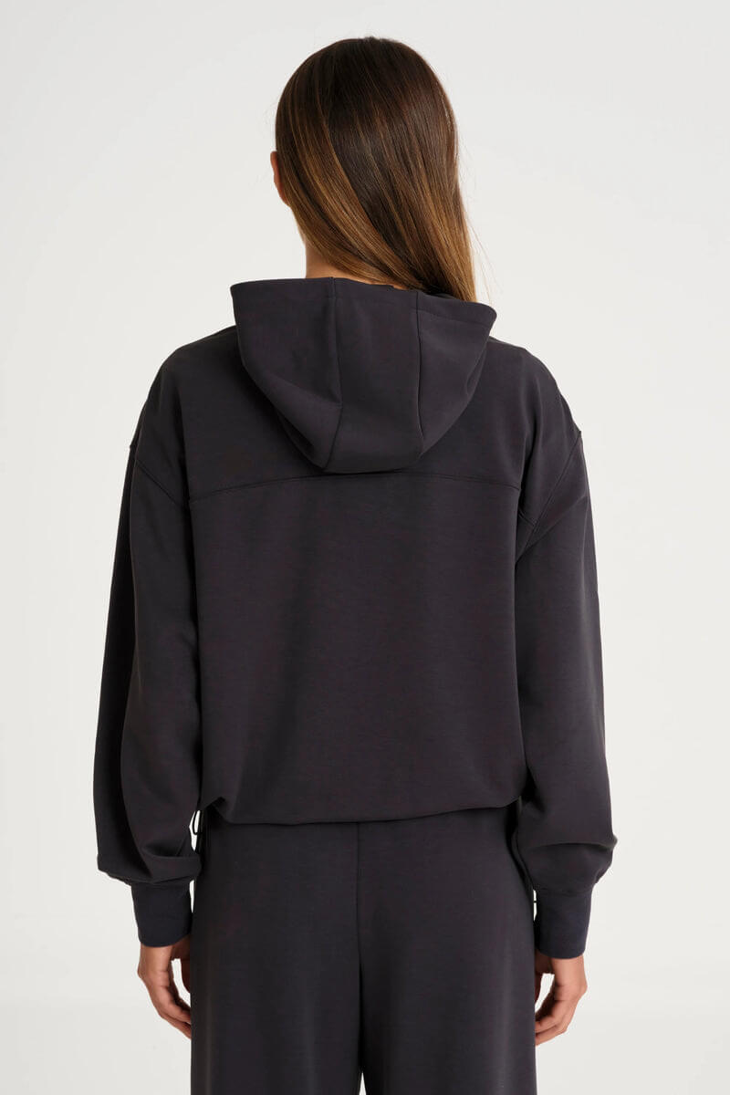 ALLFENIX Soft Luxury Full Zip Hoodie in charcoal