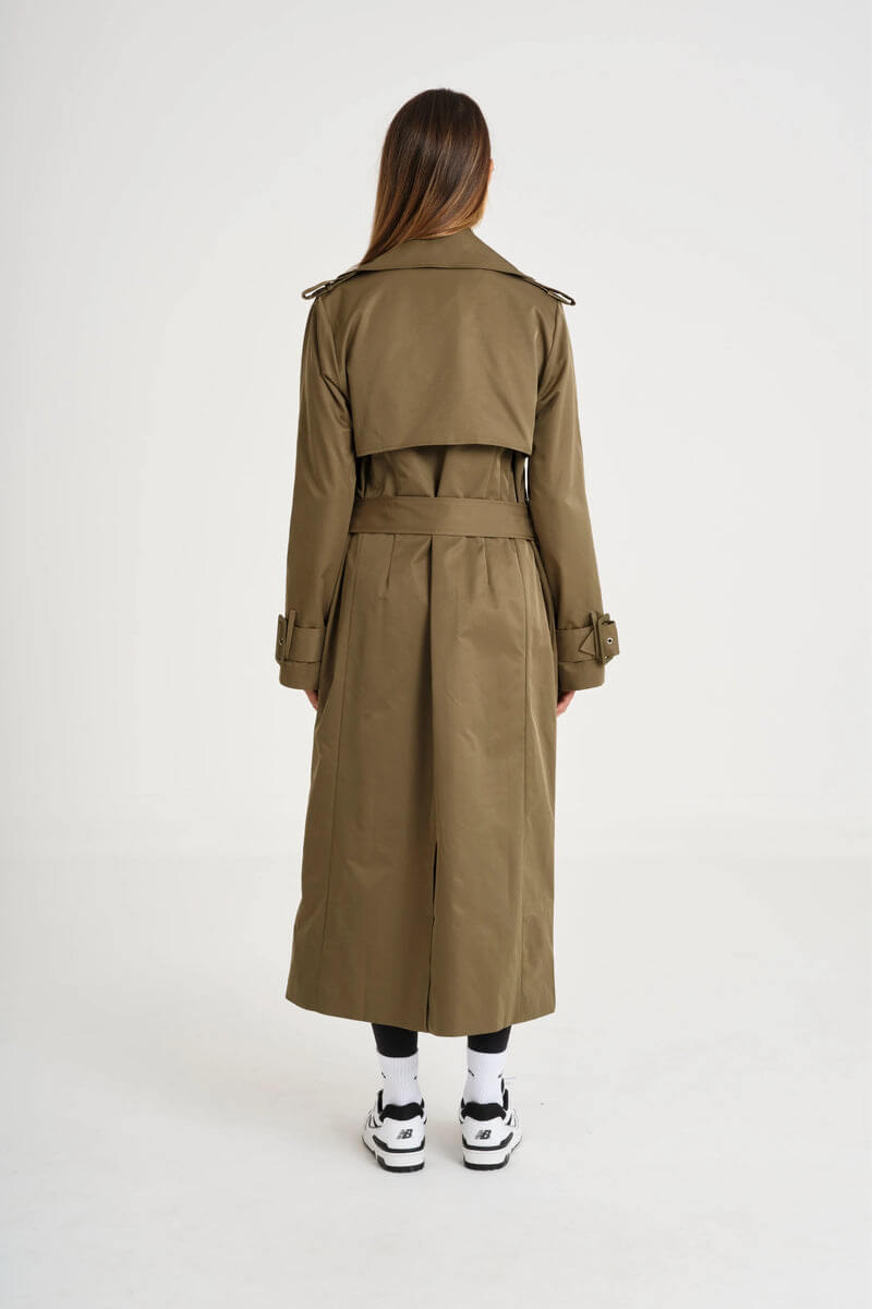 ALLFENIX Trench Coat in olive