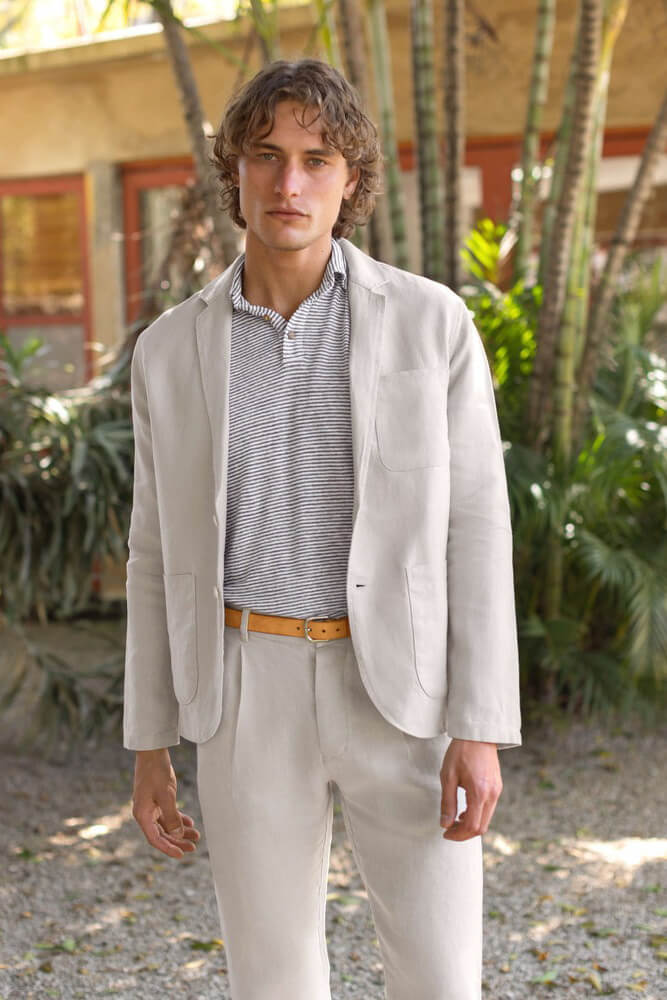Alex Crane Alta blazer in bone