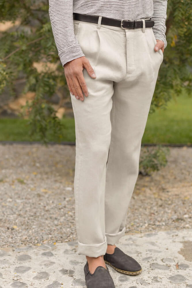 Alex Crane Alta Trousers in bone