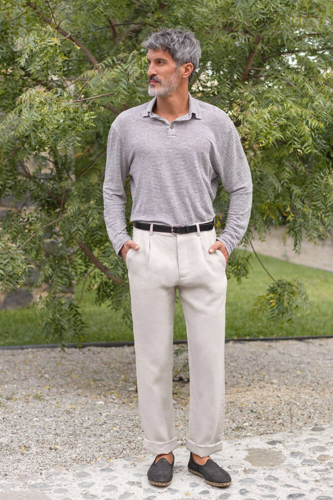 Alex Crane Alta Trousers in bone