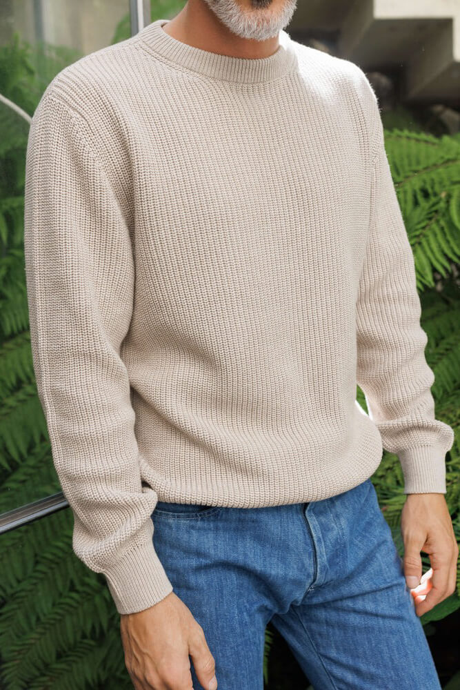 Alex Crane bay sweater in bone