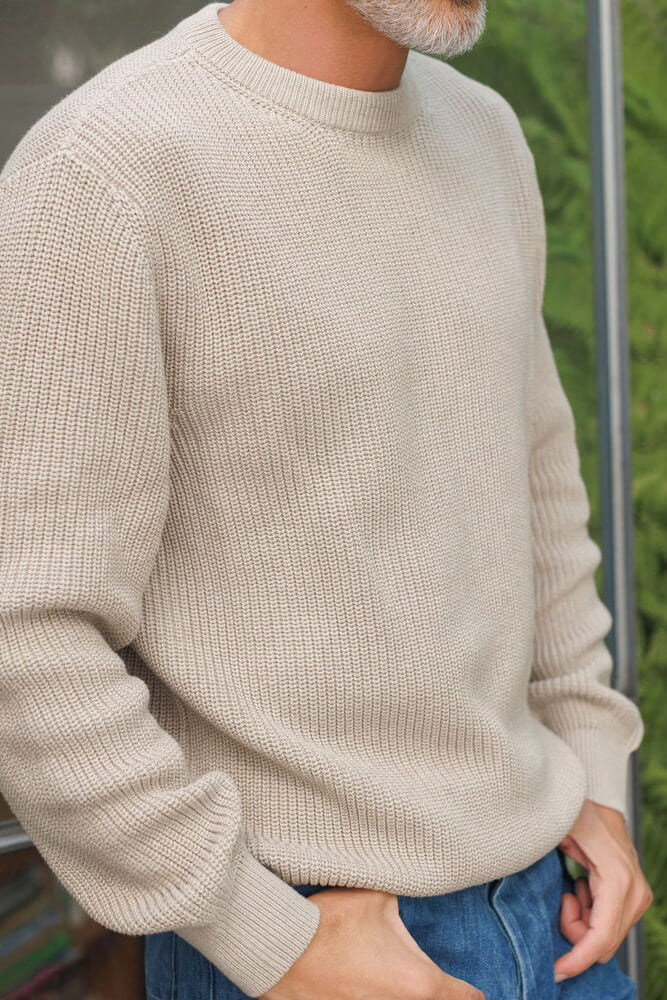 Alex Crane bay sweater in bone