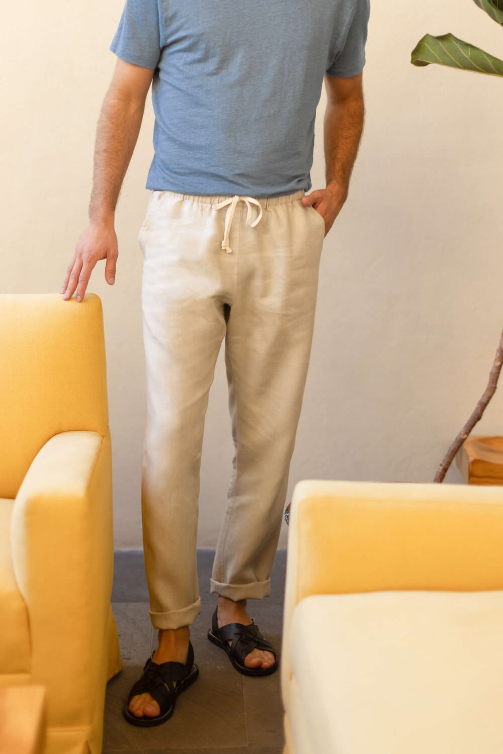 Alex Crane Bo pants in bone