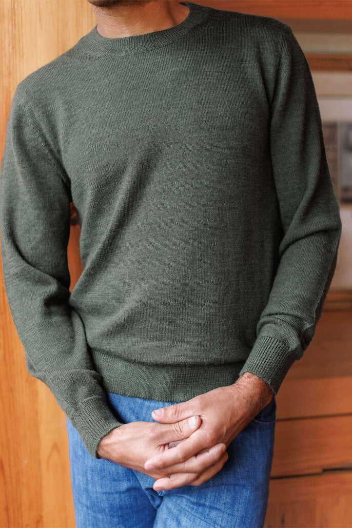 Alex Crane Campo Sweater in pine