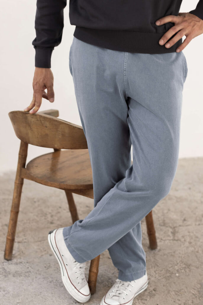 Alex Crane Caza knit pants in wave