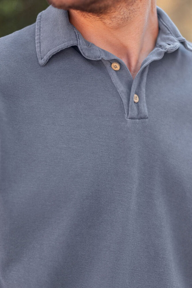 Alex Crane Caza polo in slate