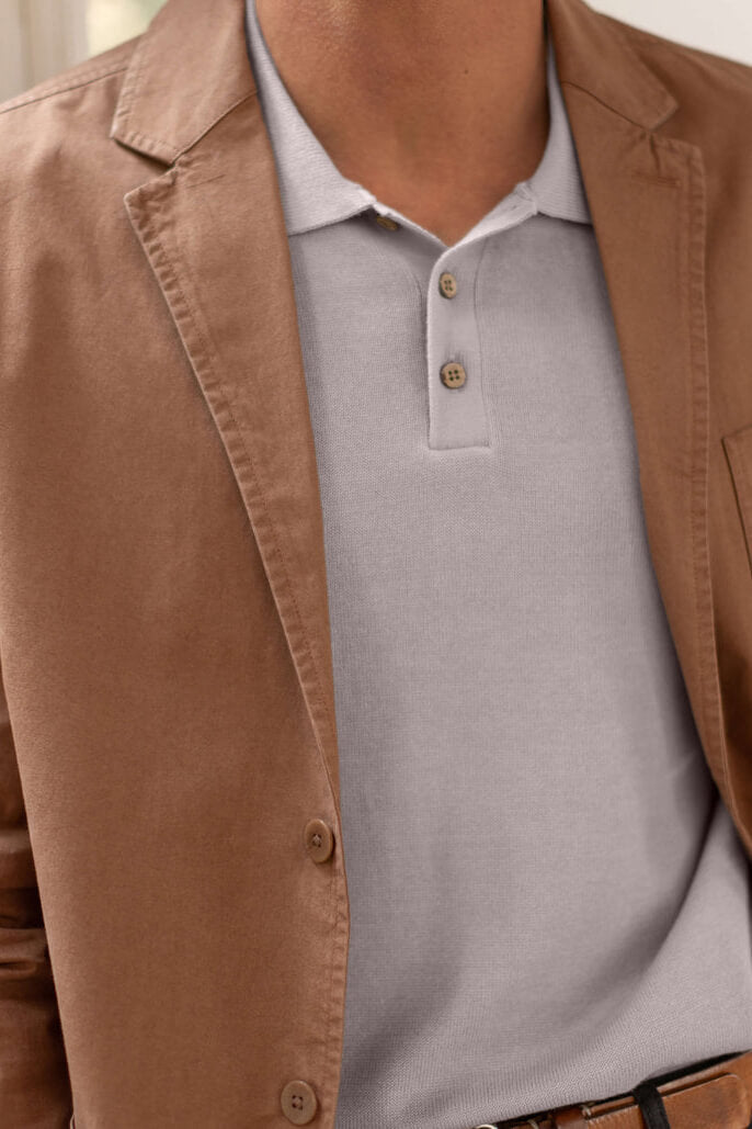 Alex Crane Cotton Alta Blazer in redwood
