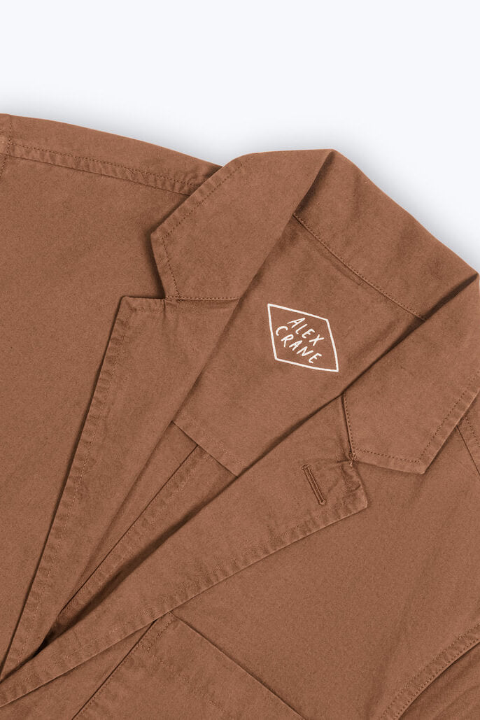 Alex Crane Cotton Alta Blazer in redwood