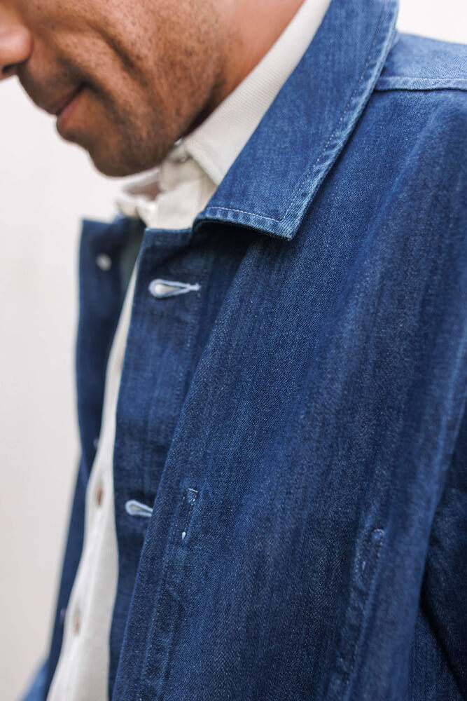 Alex crane denim kite jacket in indigo