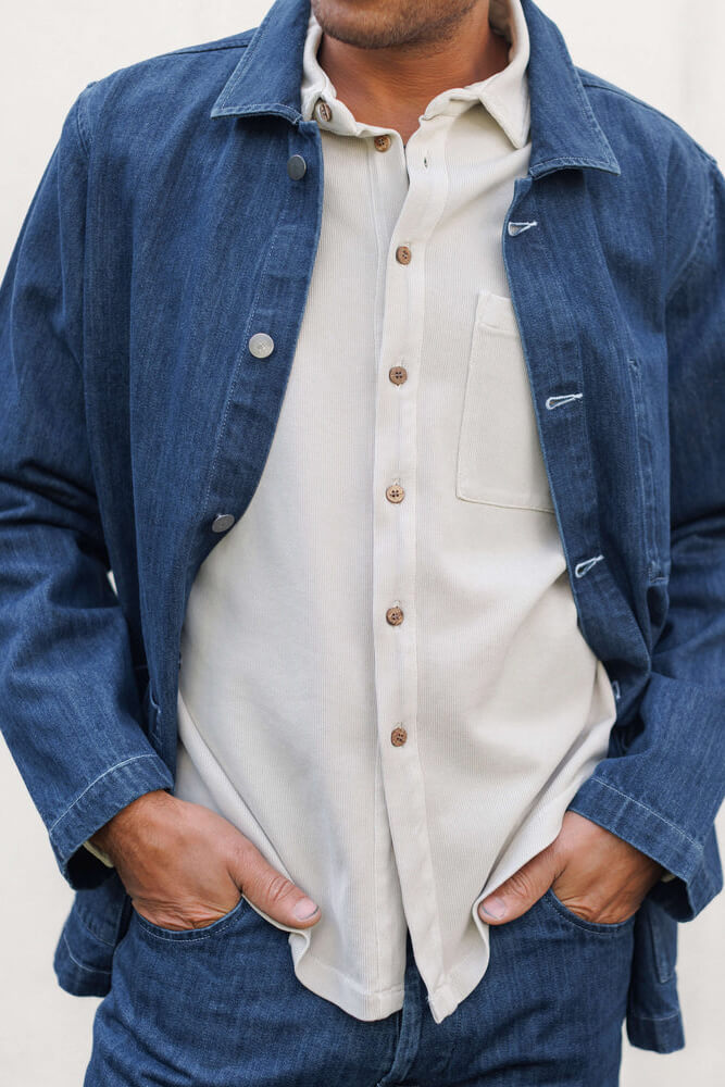 Alex crane denim kite jacket in indigo
