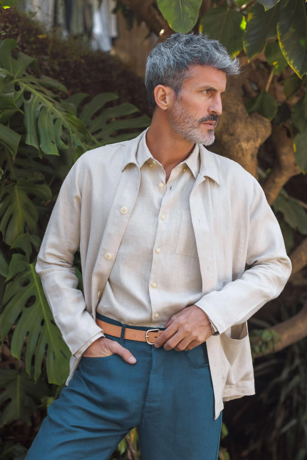 Alex Crane kite jacket in bone