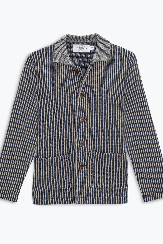 Alex Crane Knit Kite Jacket in lines