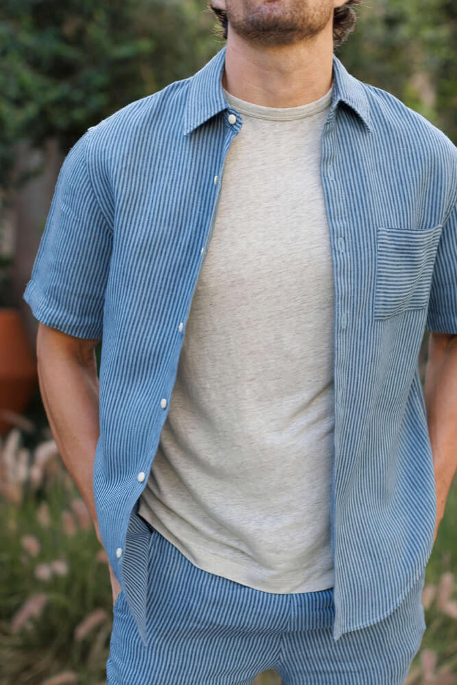 Alex Crane ola shirt in indigo