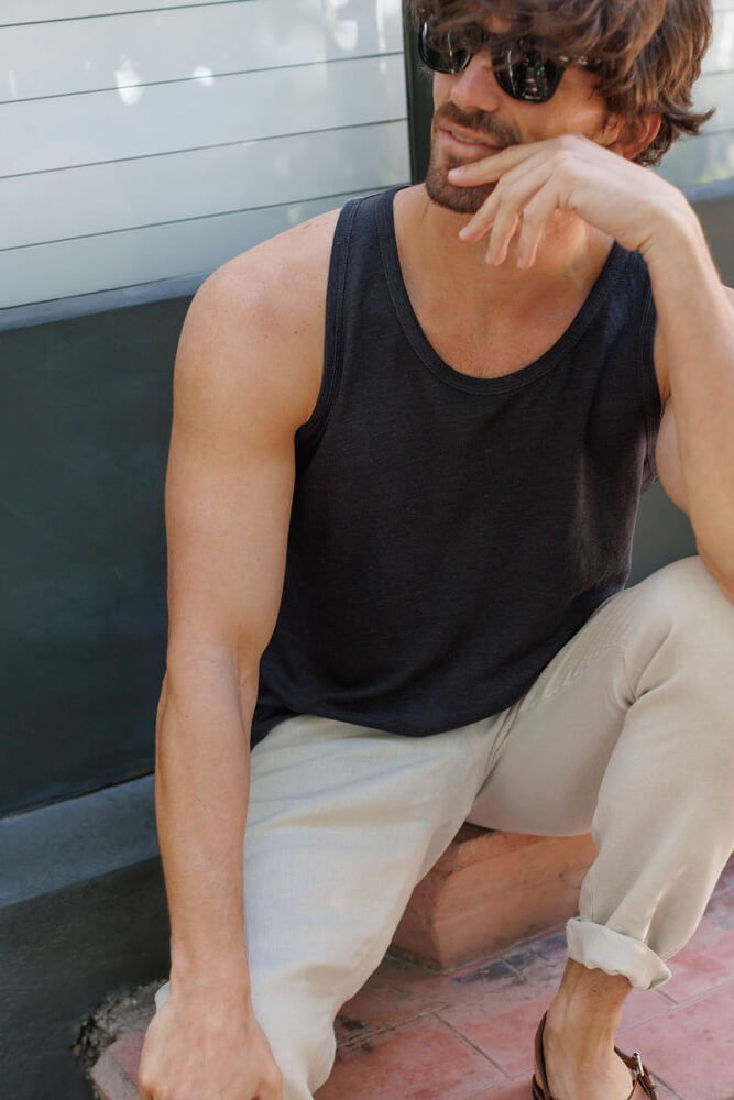 Alex Crane Tank Tee in night