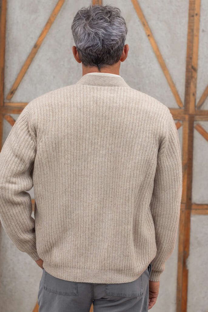 Alex Crane Vale Cardigan in bone