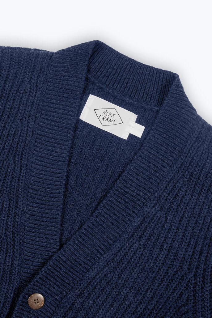 Alex Crane Vale Cardigan in indigo