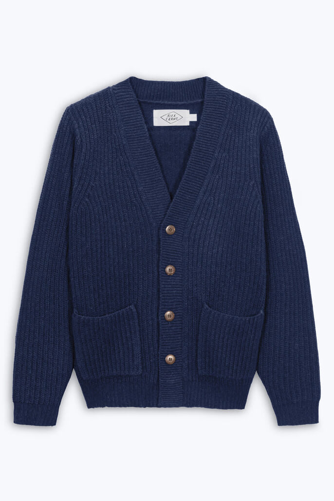 Alex Crane Vale Cardigan in indigo