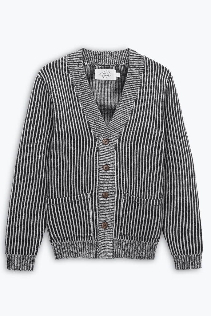 Alex Crane Vale Cardigan in lines