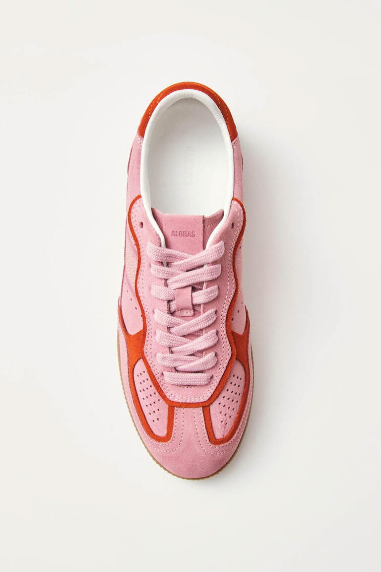 ALOHAS rife sea pink leather sneakers