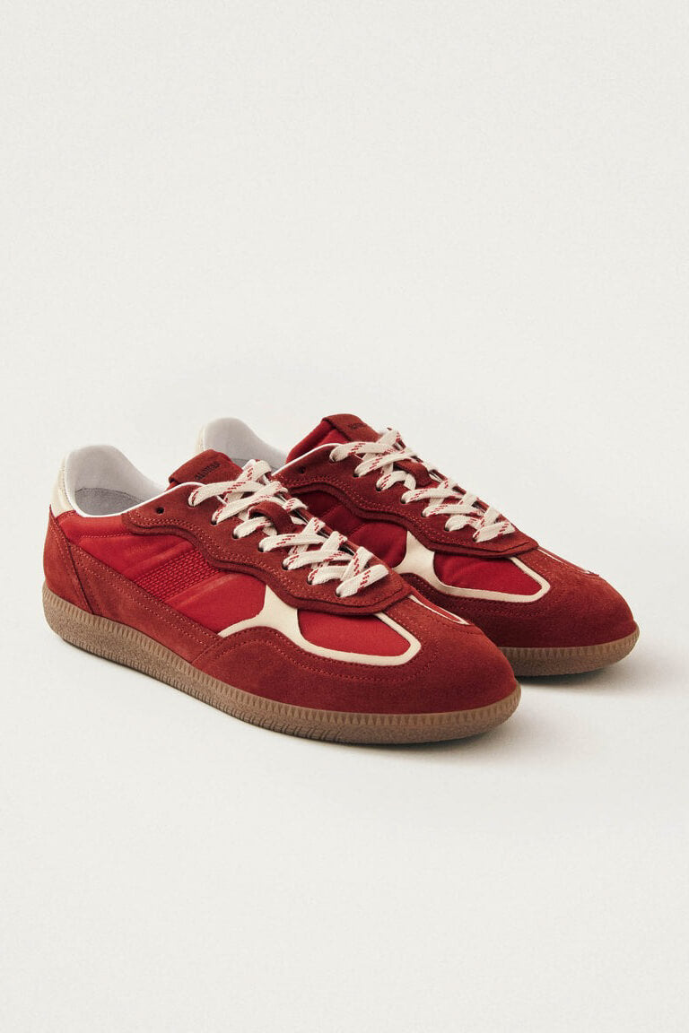 ALOHAS Rife sheen red leather sneakers