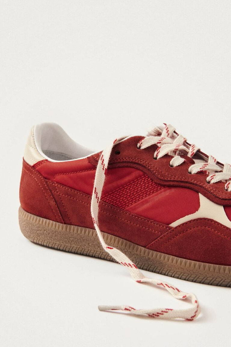 ALOHAS Rife sheen red leather sneakers