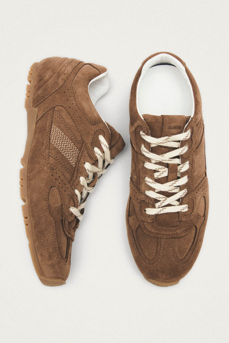 ALOHAS suede brown leather sneaker
