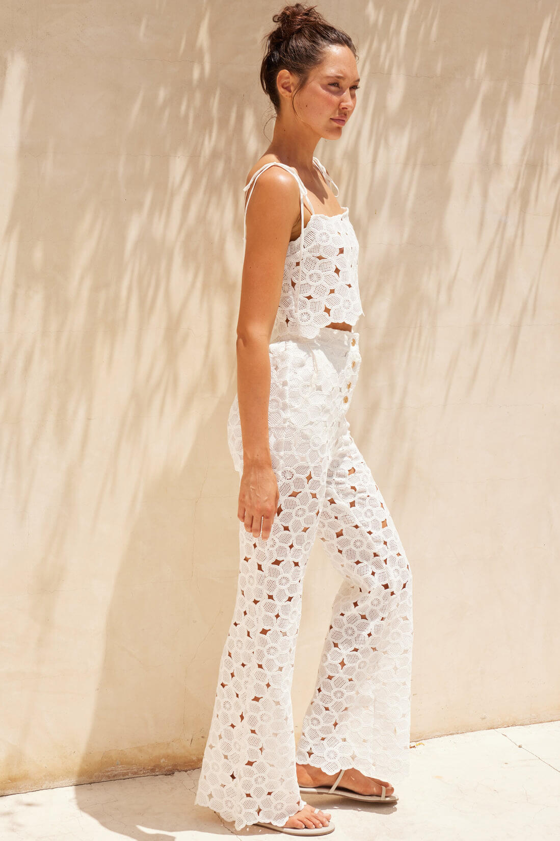 Aquari crystal cove pants in seashell