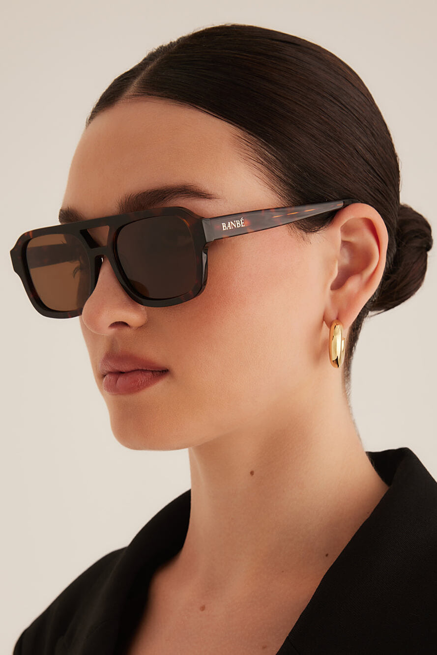 Banbe Del Ray Sunglasses in havana tortoise
