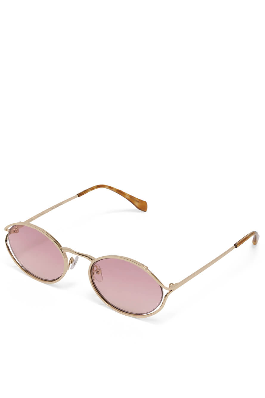 Banbe Sampaio gold pink fade sunglasses