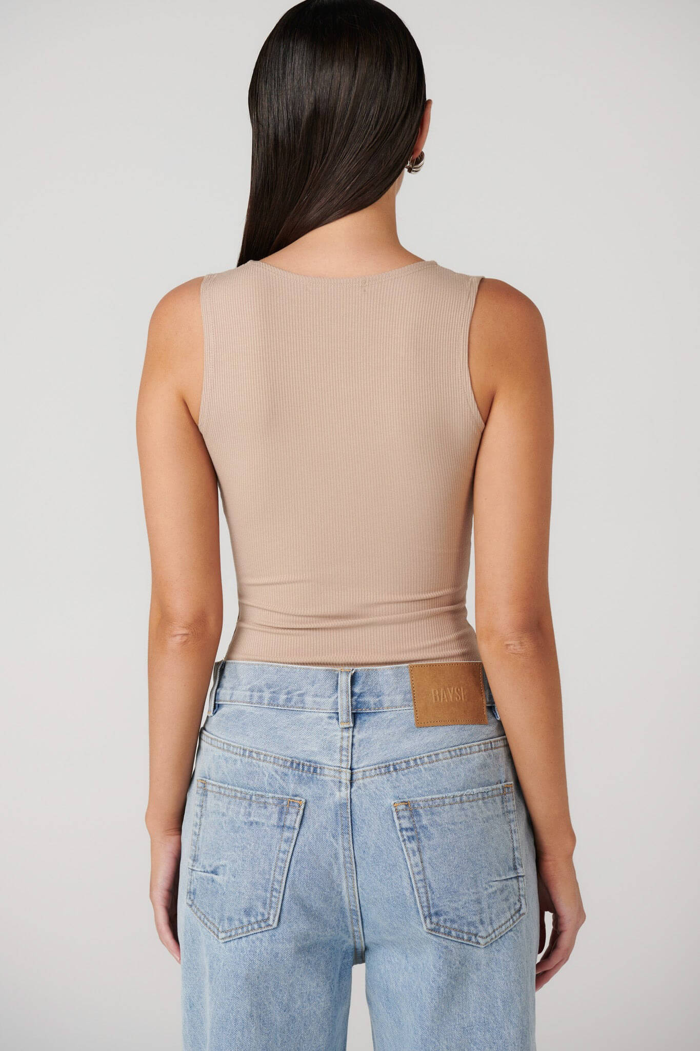 Bayse aurora bodysuit in biscotti