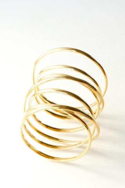 Bisjoux brass infinity layered expanded bangle