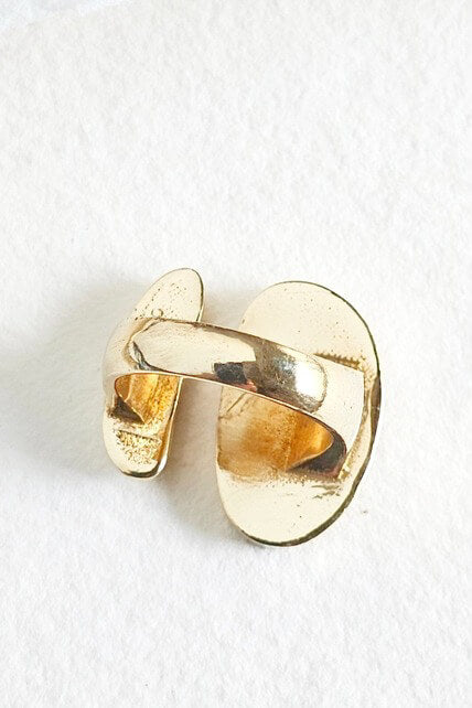 Bisjoux brass organic orb ring