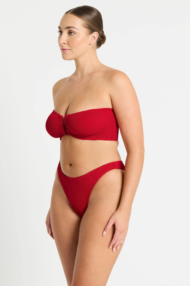 Bond Eye Swim blake bandeau in baywatch red