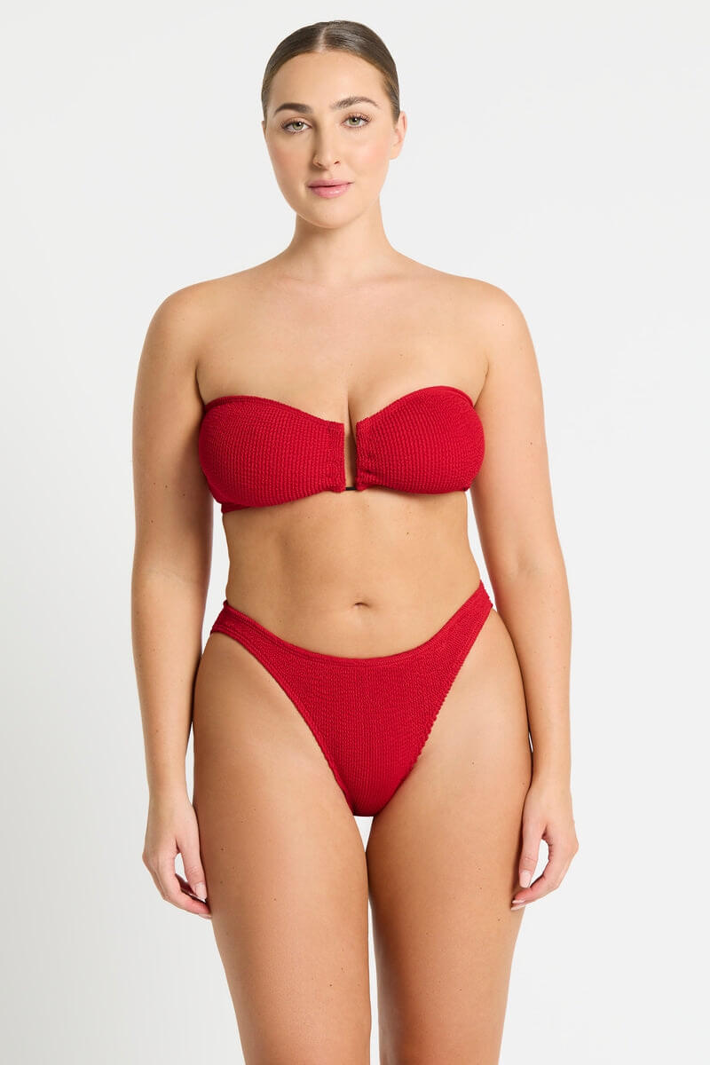Bond Eye Swim blake bandeau in baywatch red