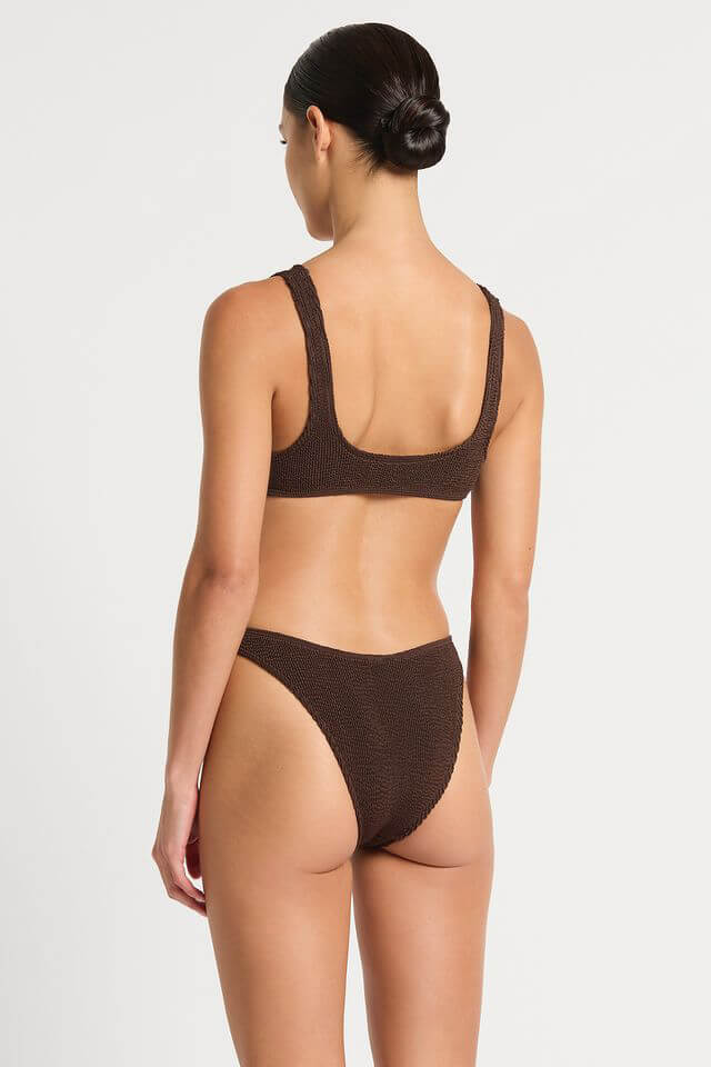 Bond Eye Swim Ring Scout Crop in dark chocolate
