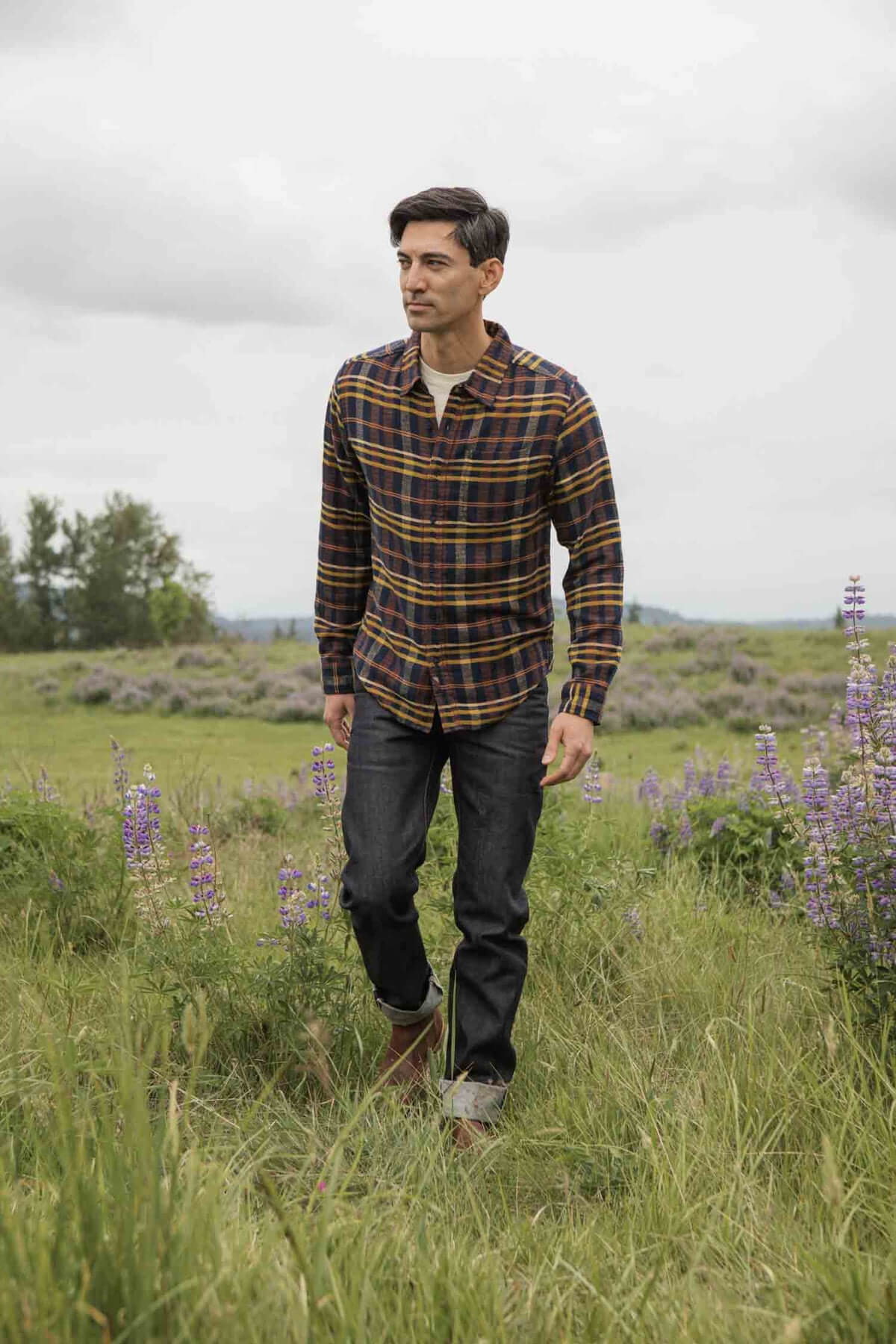 Bridge & Burn Larson Shirt in desert dawn plaid